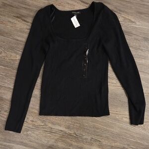 Banana REPUBLIC Classic Black Long Sleeve Tee